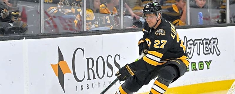 Bruins D Hampus Lindholm (lower body) won’t return vs. Blackhawks