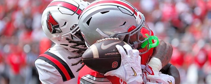 Jeremiah Smith snags 2 TDs as No. 1 Ohio State routs Ball State