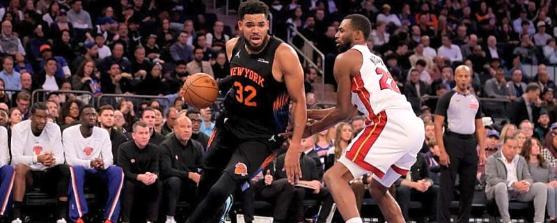 Karl-Anthony Towns drops 39 as Knicks top Heat in NBA Cup action