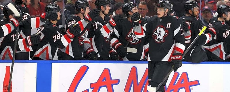 Tage Thompson records hat trick, 5 points as Sabres overpower Canadiens