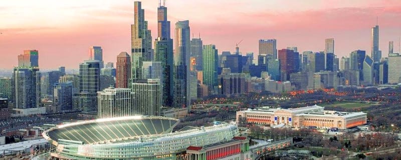 Indiana, Illinois plans for Bears' stadium both gain additional traction