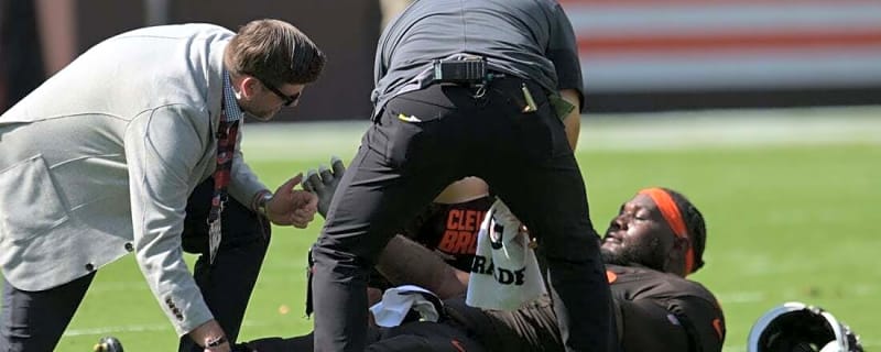 Browns LT Dawand Jones (knee) out for season