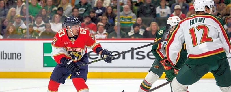 Brad Marchand clutch in OT as Panthers edge Wild