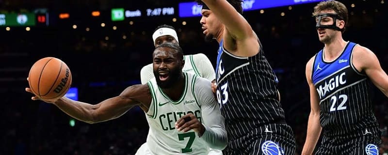 Jaylen Brown (35), hot-shooting Celtics top depleted Magic