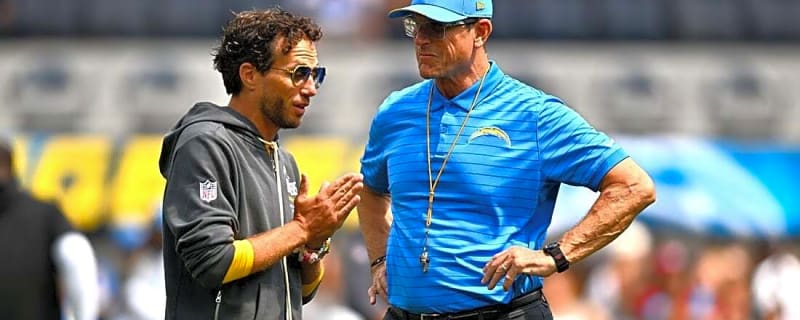 Jim Harbaugh sticking with Mike McDaniel as Chargers’ play-caller