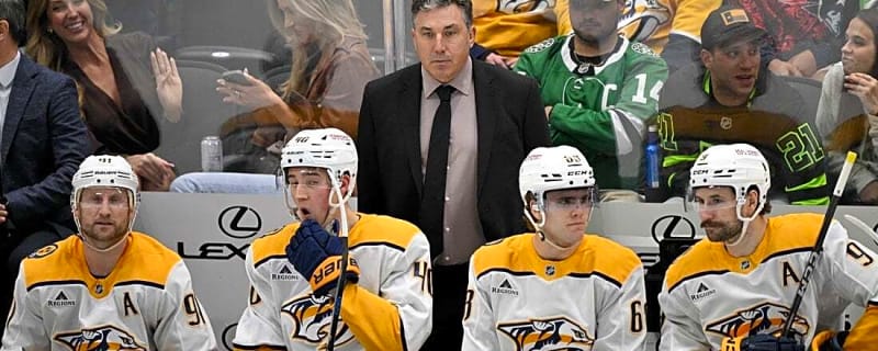 Predators sticking with head coach Andrew Brunette