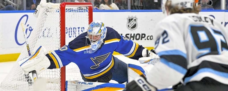 Blues&#39; Joel Hofer shuts out Mammoth in defensive battle