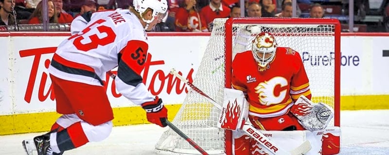 Flames turn tables on Hurricanes, notch first home win of season