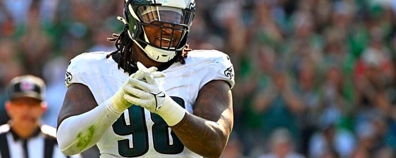 Eagles DT Jalen Carter (heel) out vs. Giants for TNF