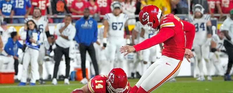 Harrison Butker's FG as time expires in OT lifts Chiefs over Colts