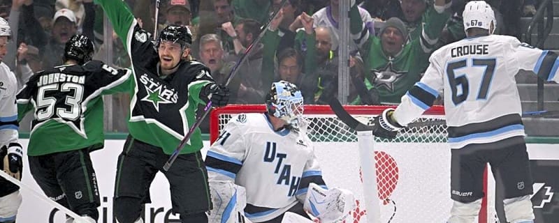 Wyatt Johnston&#39;s power-play goal guides Stars past Mammoth