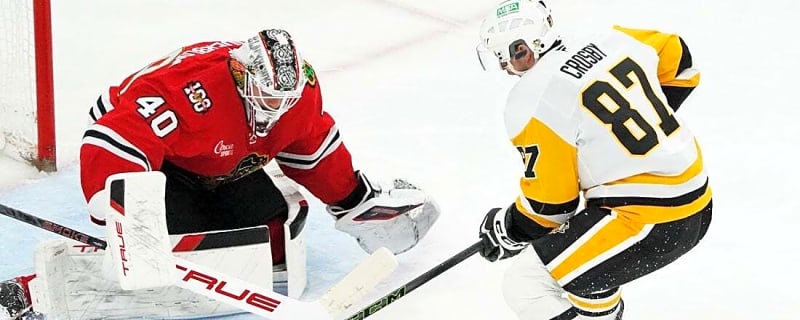 Justin Brazeau hat trick powers Penguins blitz of Blackhawks