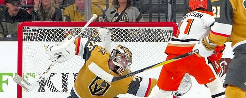 Contentious third-period goal carries Knights past Ducks in Game 1