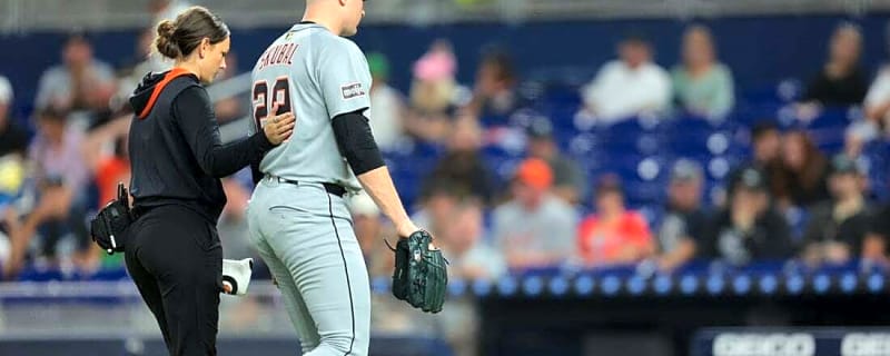 Tarik Skubal injured in Tigers&#39; loss to Sandy Alcantara, Marlins