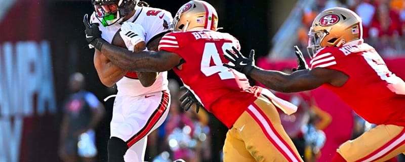 Bucs&#39; Emeka Egbuka (hamstring) leaves 49ers game, ruled out