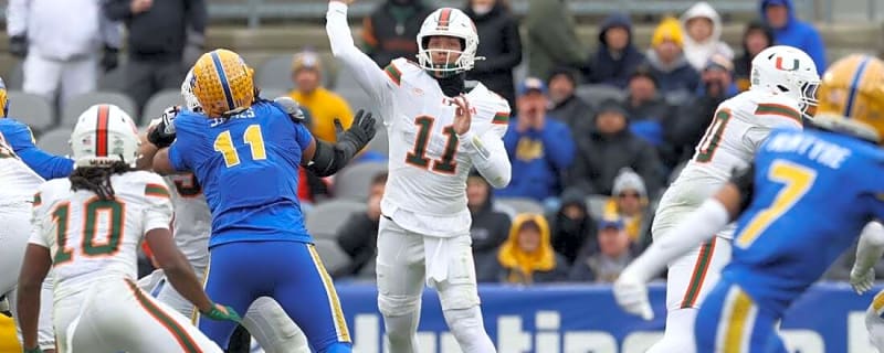 No. 12 Miami races past No. 22 Pitt 38-7 for 10th win