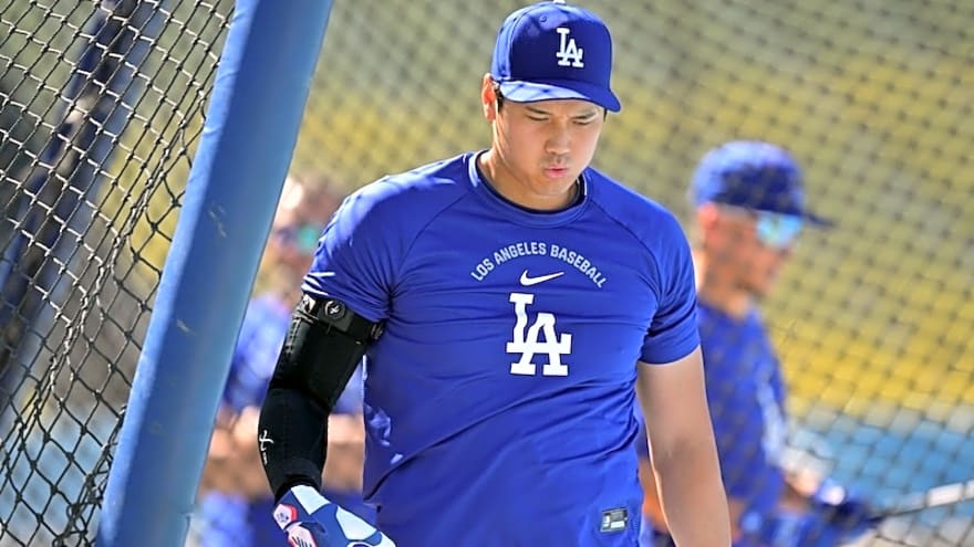 Shohei Ohtani Still Waiting For Results After Taking Batting Practice On Field