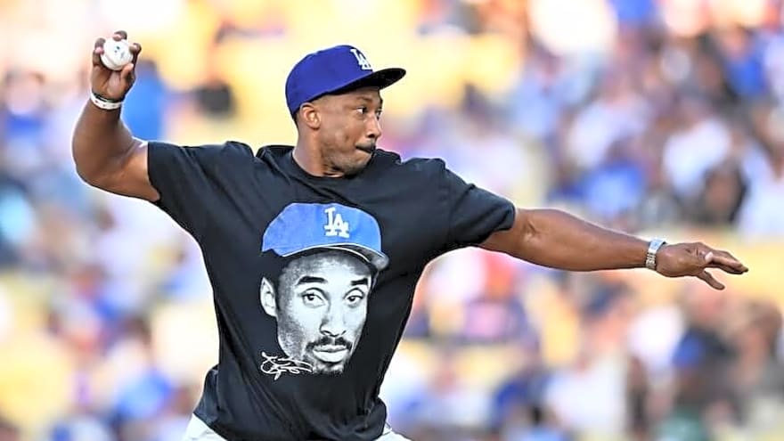 Watch: Myles Garrett Throws Out First Pitch At Dodgers Game