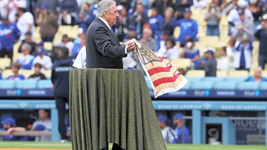 United States Flag That Rick Monday Saved Going To Baseball Hall Of Fame