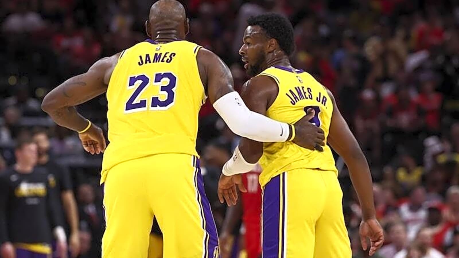  LeBron James Calls Lob To Bronny James Against Rockets ‘Special Moment’