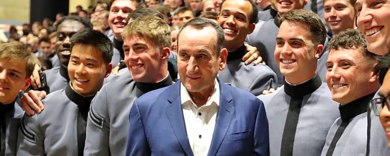 Army honors Mike Krzyzewski, then No. 4 Duke hammers Cadets