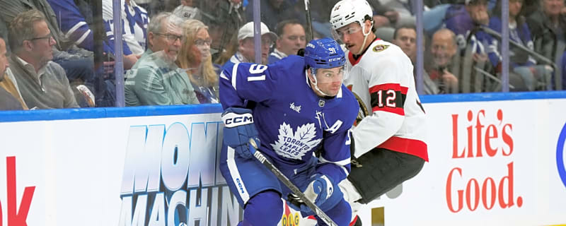 Maple Leafs Address Senators F Ridly Greig’s Hit on John Tavares