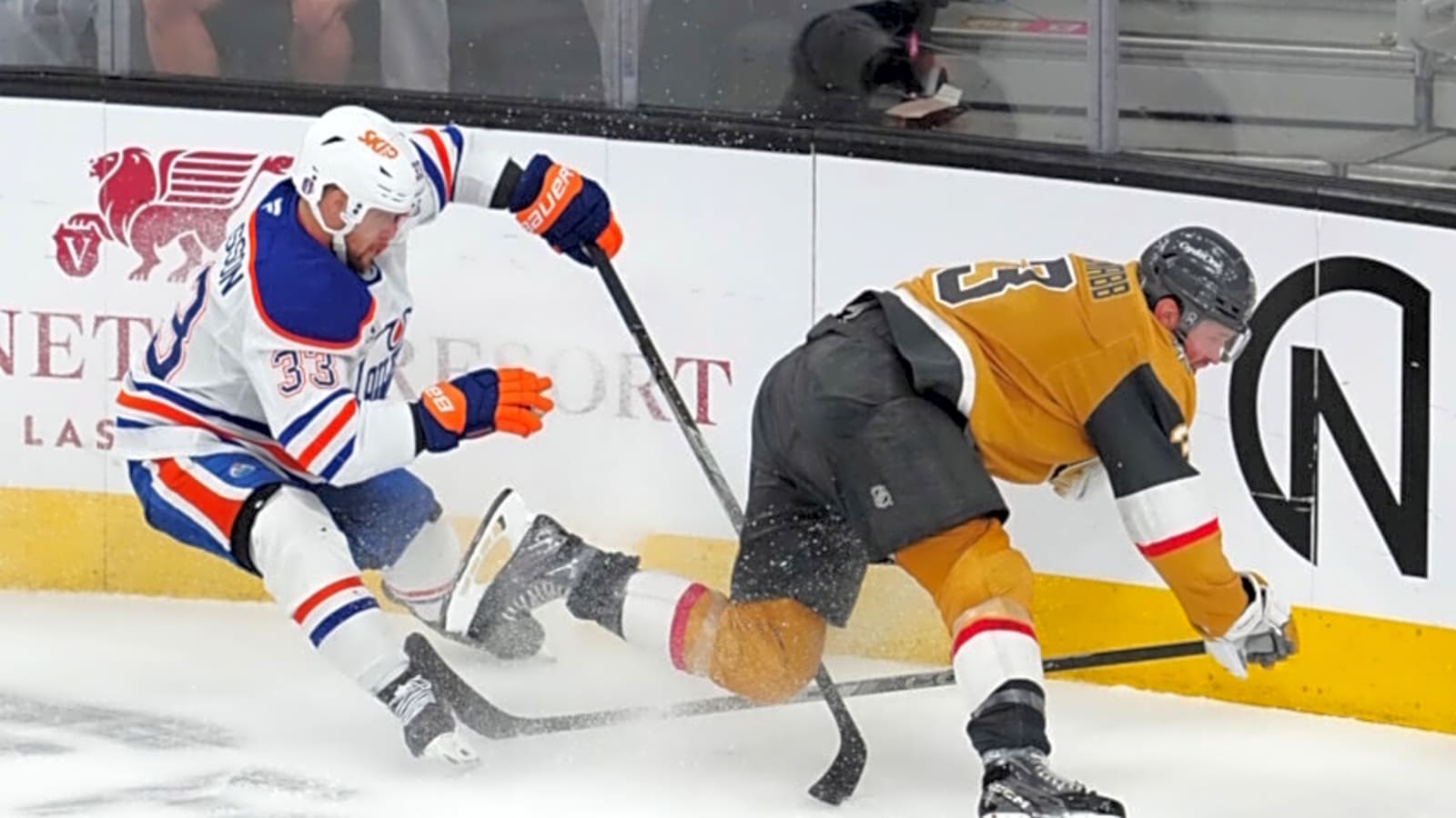 Golden Knights defenseman Brayden McNabb exits game in OT