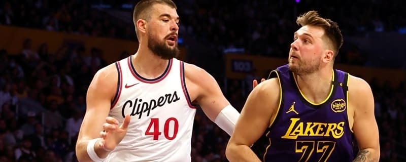 Ivica Zubac out for remainder of game vs. Luka Doncic, Lakers with injury