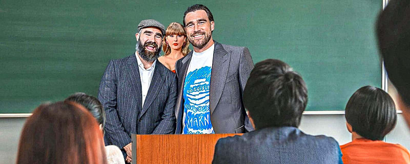 Travis, Jason Kelce celebrate Taylor Swift’s new album with 'Mean Girls' meme