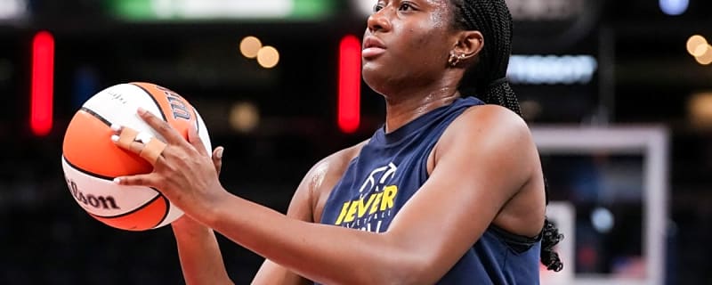 Aliyah Boston reacts to gold medal victory with Team USA