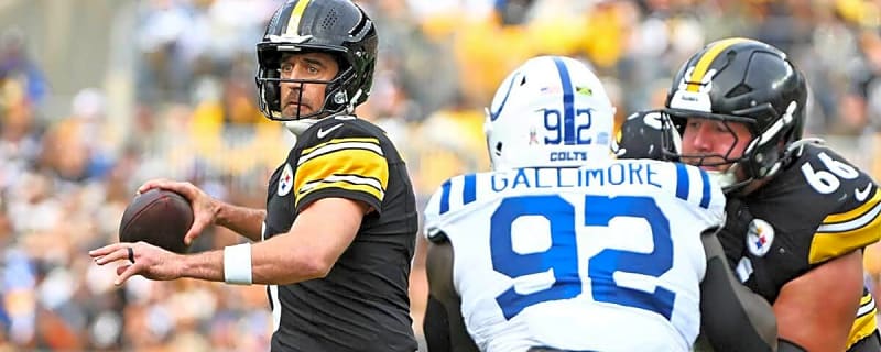 Why Steelers’ Aaron Rodgers was thrilled defense got ‘elephant’ off back vs. Colts