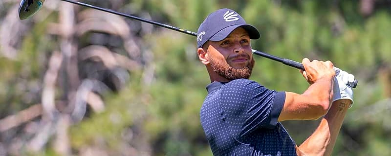 Warriors’ Stephen Curry saves himself from freak golf ball injury