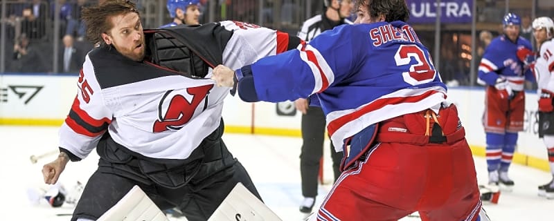 Igor Shesterkin, Jacob Markström produce goalie fight in Rangers-Devils