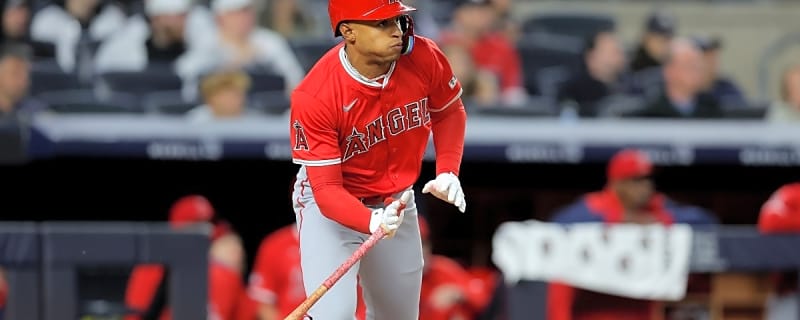Christian Moore records first MLB hit with triple at Yankee Stadium