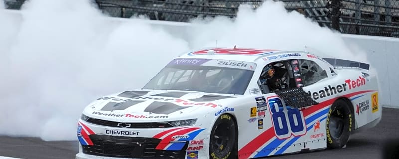 Connor Zilisch shows off crazy mid-race sticker movement, wants it reflected on Indianapolis win diecast