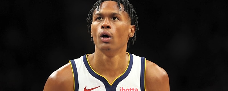 Nuggets guard Peyton Watson explains why donating Raising Cane’s bikes to children is important to him