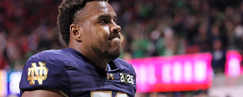 Notre Dame football OT Aamil Wagner exits Boise State game with injury
