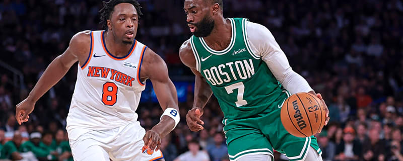 Did Jaylen Brown’s hairline come off mid game in Celtics vs. Knicks?