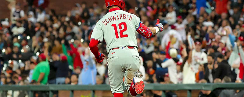 Phillies’ Kyle Schwarber finds McCovey Cove to break tie with Giants