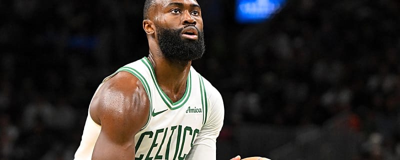 Celtics star Jaylen Brown’s mic drop will have Nico Harrison grinning from ear to ear