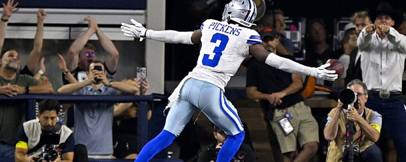 Cowboys WR George Pickens clears Trent McDuffie with crazy hurdle