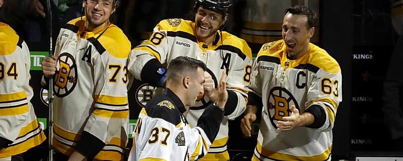 Patrice Bergeron’s ‘amazing’ Brad Marchand message will have Bruins fans reminiscing