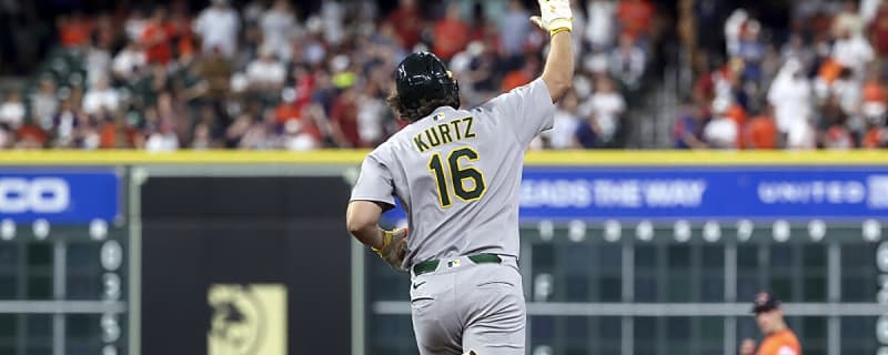 The legend of Athletics’ Nick Kurtz continues with grand slam vs. Reds