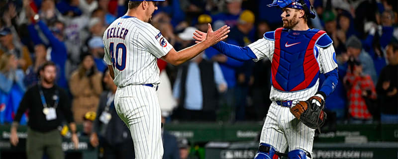 Cubs’ Craig Counsell celebrates Brad Keller for strong 8th inning performance vs. Brewers