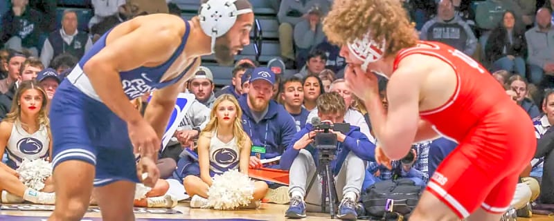 What time, TV channel is Saturday Session of 2026 Big Ten Wrestling Championships?