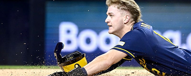 Watch Brewers’ Cooper Pratt somehow score on Jackson Chourio pop-up