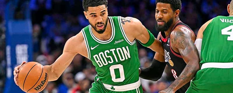 Celtics’ Jayson Tatum link up with Paul George for golf outing