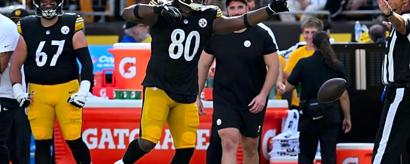 Watch Steelers' Darnell Washington Dribble a Falcons Defensive Back Like a Basketball
