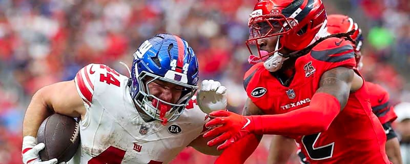 Giants’ Cam Skattebo calls out NFL double standard after ridiculous penalty during Texans game