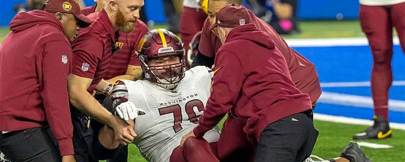 Commanders’ Sam Cosmi exits MNF vs. 49ers with injury